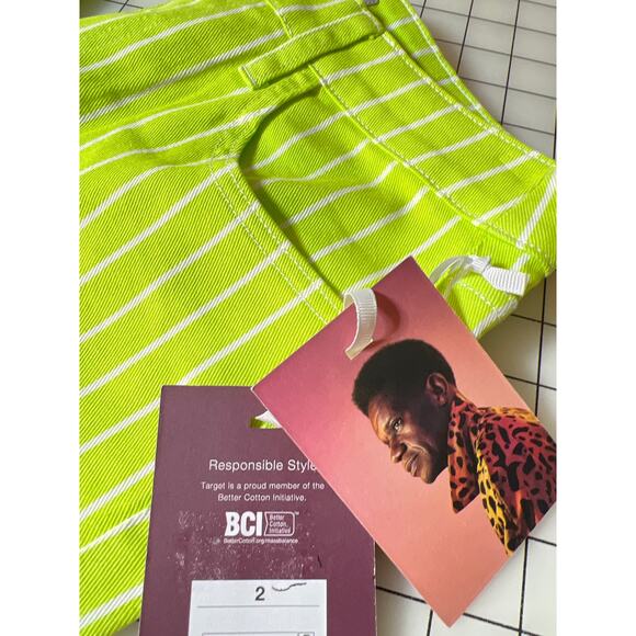 Victor Glemaud Lime Pants NWT Women's Size 2 - Picture 2 of 5